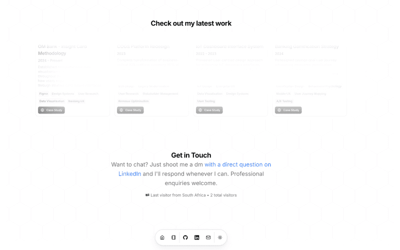 Projects gallery before optimization showing initial layout and structure